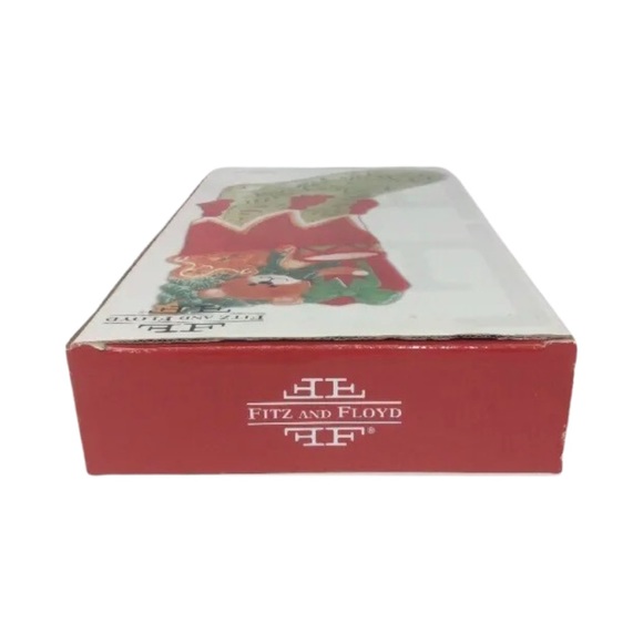 Fitz and Floyd Snack Therapy Christmas Stocking Tray 2008 - Picture 7 of 9